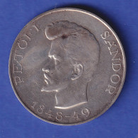 Ungarn Silbermünze 5 Forint Sandor Petöfi 1948 - Hongrie