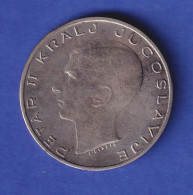 Jugoslawien Silbermünze 20 Dinar König Peter II. 1938 - Hungary