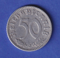 Deutsches Reich Aluminium-Kursmünze 50 Pfennig 1939 J - 5 Reichsmark