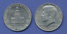 USA Kennedy 1/2 Dollar, 200 Jahre Unabhängigkeit 1776-1976, Kupfer-Nickel - Autres & Non Classés