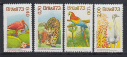 Brasilien 1973 Fauna Und Flora, Mi.-Nr. 1415-1418 **  Brasil RHM C-825-828 - Sonstige & Ohne Zuordnung