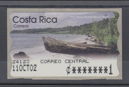 Costa Rica 2002, Epelsa-ATM Boot Am Strand,  Mi.-Nr. 2 ** - Costa Rica