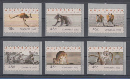 Australien Tritech-ATM Kangaroo / Koala 6 Motive Kpl. CONGRESS 2002 - Automatenmarken [ATM]