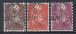 Luxemburg 1957 Europamarken Mi.-Nr. 572-74 Satz Kpl. Gestempelt  - Autres & Non Classés