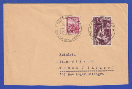 Saarland Mi.-Nr. 249 Und 274 Auf Brief Nach Tours, So.-O IBASA 23.4.50 - Cartas & Documentos