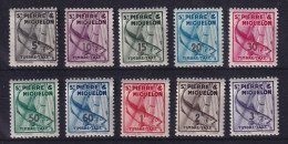 St. Pierre Und Miquelon 1938 Portomarken Mi.-Nr. 32-41 Postfrisch ** - Sonstige & Ohne Zuordnung