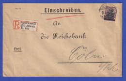 Saargebiet R-Brief Mit EF Germania Mi.-Nr. 13 X A I ,  O SAARBRÜCKEN 23.3.20 - Covers & Documents