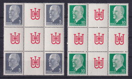 DDR 1962 Walter Ulbricht Herzstücke Mi.-Nr. Hz 10 Und 11 Postfrisch ** - Postzegelboekjes