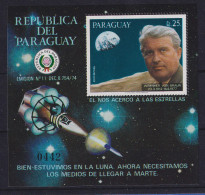 Paraguay 1977 Block Raumfahrt Wernher Von Braun Mi.-Nr. Block 308 Postfrisch ** - Paraguay