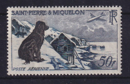 St. Pierre Und Miquelon 1957 Luftpostmarke Neufundländer Mi.-Nr. 386 ** - Altri & Non Classificati