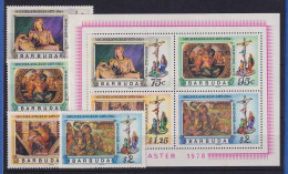 Barbuda 1978 Mi.-Nr. 377-380 Und  Block 31 Postfrisch ** / MNH Michelangelo - Antigua And Barbuda (1981-...)