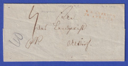 Bayern Brief Mit Rayon-Stempel ANSBACH In Rot 1815 - Andere & Zonder Classificatie