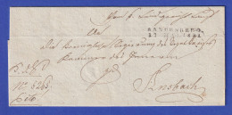 Bayern Dienstbrief Mit Rayon-Stempel NÜRNBERG 1821 - Autres & Non Classés