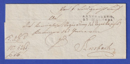Bayern Dienstbrief Mit Rayon-Stempel NÜRNBERG 1821 - Other & Unclassified