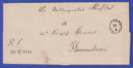 Bayern Dienstbrief Mit Fingerhut-Stempel WUNSIEDEL 1864 - Other & Unclassified