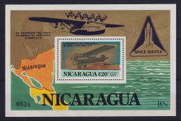 Nicaragua 1980 Blockausgabe Luftfahrt Mi.-Nr. Block 132 B Postfrisch ** - Nicaragua