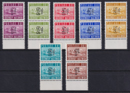 Guernsey 1969 Portomarken Mi.-Nr. 1-7 Senkr. Unterrandpaare Postfrisch  ** - Guernesey