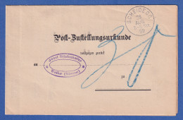 Bayern Unfrankierte Post-Zustellungsurkunde Mit Einkreisstempel SCHEIDEGG 1899 - Andere & Zonder Classificatie