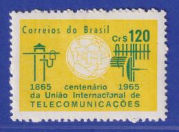 Brasilien 1965 100 Jahre Internationale Fernmeldeunion ITU Mi.-Nr. 1078 ** - Sonstige & Ohne Zuordnung