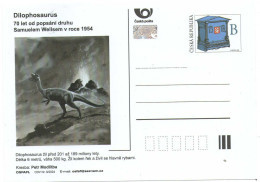 Czech Republic 2024 - Dilophosaurus, 70 Years From Description Species,  Special Postal Stationery, MNH - Prehistóricos