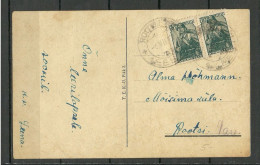 ESTLAND Estonia O 1947 ROOTSI AG - 2nd Soviet Occupation, Used Post Card, Mi 679 (Soviet Union) As Pair - Estonie