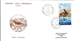 AAT  FDC, Seal    /   TERRES AUSTRALES Et ANTARCTIQUES FRANCAISES    Lettre De Première Jour, Phoque   -  1991 - Altri & Non Classificati