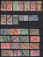 Belgique Chemin De Fer 1923-1931  Armes Du Royaume -28 Timbres- Voir Liste COB Ci-dessous - Used