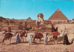 EGYPT - Giza - Pyramids - Sphinx - Used Postcard - Guiza