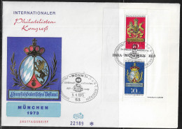 Germany. FDC Mi. BL9 Stamp Exhibition IBRA Munich '73. Souvenir Sheet. FDC Cancellation On Cachet Special Envelope 22189 - 1971-1980