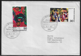 Germany. FDC Mi. 816-817.  German Expressionist Paintings.  FDC Cancellation On Plain Envelope - 1971-1980