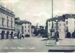 Ad449 Cartolina Este Piazza Maggiore E Castello Provincia Di Padova - Padova