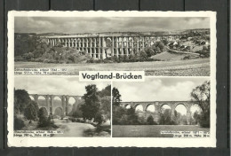 Germany Deutschland Vogtland - Brücken Bridges, Used 1960, Stamp Missing - Ponti