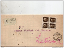 1934 LETTERA RACCOMANDATA CON ANNULLO POTENZA - Storia Postale