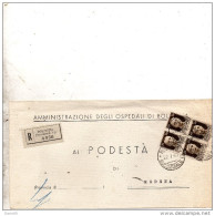 1940 LETTERA RACCOMANDATA CON ANNULLO BOLOGNA - Storia Postale