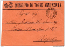 1930 LETTERA CON ANNULLO BOSCOREALE NAPOLI - Storia Postale