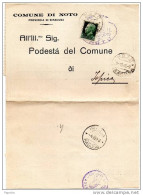 1940  LETTERA  CON ANNULLO NOTO RAGUSA + ISPICA - Storia Postale