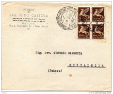 1945  LETTERA    CON ANNULLO PADOVA - Posta Aerea