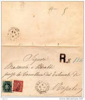 1891  LETTERA RACCOMANDATA   CON ANNULLO NAPOLI - Storia Postale