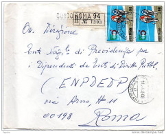 1968 LETTERA RACCOMANDATA CON ANNULLO ROMA  94 VIA TUSCOLANA - 1961-70: Storia Postale