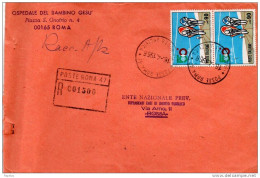 1968 LETTERA RACCOMANDATA CON ANNULLO ROMA  47 - 1961-70: Marcofilie