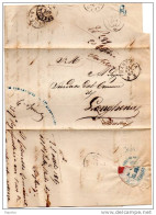 1867  LETTERA  CON ANNULLO MANTOVA  -   7 ° REGGIMENTO FANTERIA BRIGATA  CUNEO - Storia Postale