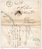 1870 LETTERA CON ANNULLO CUNEO   +  COMANDO  DEL 8° REGGIMENTO GRANATIERI - Storia Postale