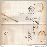 1870  LETTERA CON ANNULLO RAVENNA    +  COMANDO 37° REGGIMENTO FANTERIA - Storia Postale