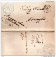 1871  LETTERA CON ANNULLO  BRESCIA - Marcofilía