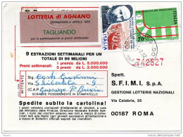 1982 CARTOLINA CON ANNULLO GUSSAGO BRESCIA - 1981-90: Marcofilie