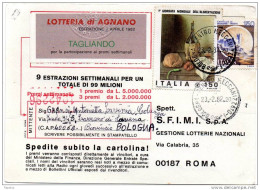 1982 CARTOLINA CON ANNULLO BOLOGNA - 1981-90: Marcophilie