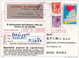 1982 CARTOLINA CON ANNULLO MILANO - 1981-90: Marcofilie