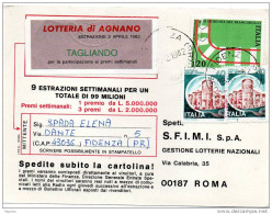 1982 CARTOLINA CON ANNULLO FIDENZA PR - 1981-90: Marcofilie