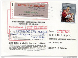 1982 CARTOLINA CON ANNULLO CREMA - 1981-90: Poststempel