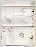 1867 LETTERA CON ANNULLO SALERNO    + 16°  REGGIMENTO FANTERIA BRIGATA SAVONA - Oficiales